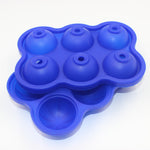 Galuxia Large Ice Cube Maker Silicone Mold 6 Cell Big Sphere Ice Ball Tray Whiskey Wine Cocktail Party Bar Accessories Kitchen Gadgets