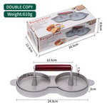 Galuxia Mini Burger Press Slider Patty Wood Handle Hamburger Press Burger Press Maker Grill BBQ Party Maker Meat Press Kitchen Gadgets