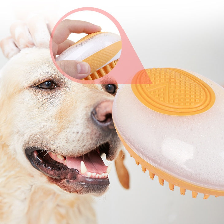 Galuxia Dog Cat Bath Brush 2-in-1 Pet SPA Massage Comb Soft Silicone Pets Shower Hair Grooming Cmob Dog Cleaning Tool Pet Products