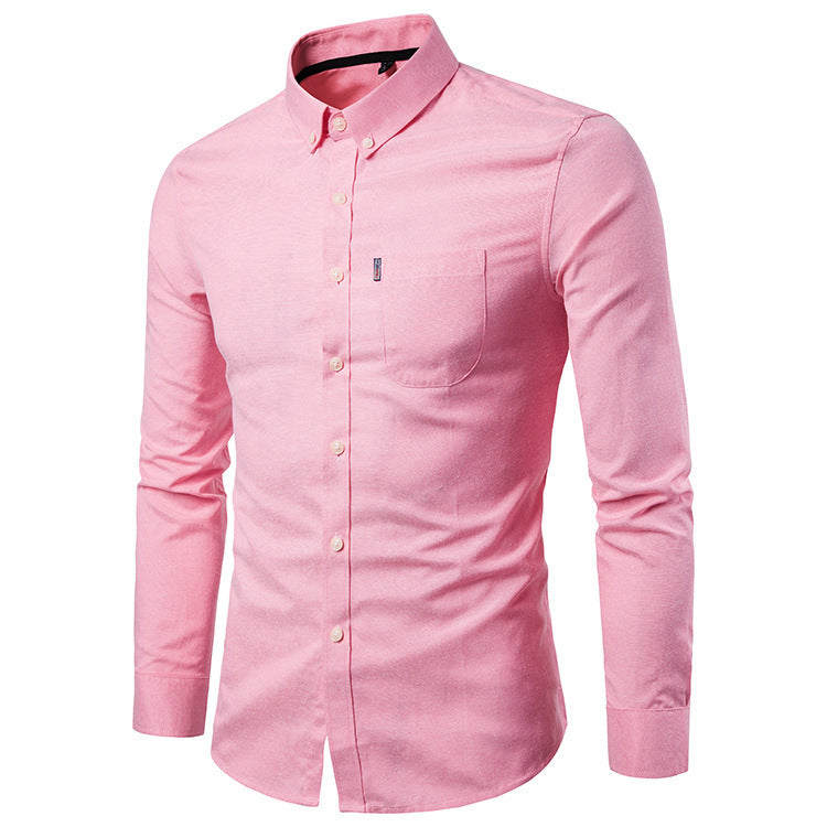 Galuxia Men S Shirts Korean Men Slim Long Sleeve Dress Shirt