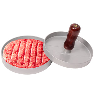 Galuxia Mini Burger Press Slider Patty Wood Handle Hamburger Press Burger Press Maker Grill BBQ Party Maker Meat Press Kitchen Gadgets