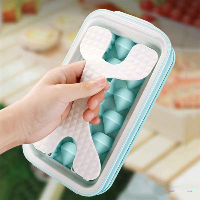 Galuxia 2in1 Portable Silicone Ice Ball Mold Ice Maker Water Bottle Ice Cube Mould Bottle Creative Ice Ball Diamond Curling Summer Kitchen Gadgets
