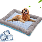 Galuxia Pet Cooling Pad Bed For Dogs Cats Puppy Kitten Cool Mat Pet Blanket Ice Silk Material Soft For Summer Sleeping  Blue Breathable