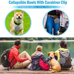 Galuxia Rubber Foldable Double Bowl Pet Feeding Bowl Pets Supplies Dog Cat Bowls