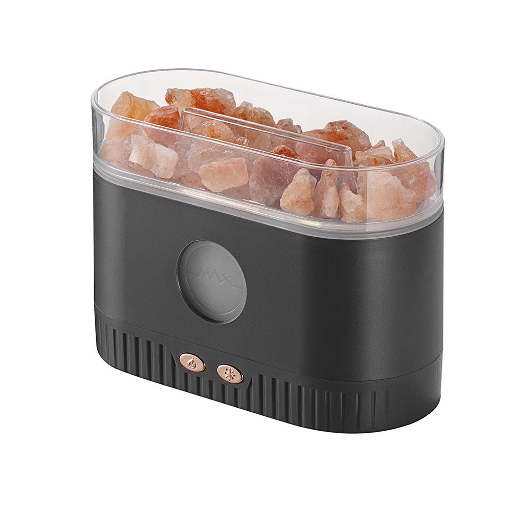 Galuxia Drop Shipping Factory Direct Humidifier Flame Salt Stone Aromatherapy Machine Essential Oil Colorful RGB Light Flame Aroma Diffuser
