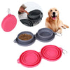 Galuxia Rubber Foldable Double Bowl Pet Feeding Bowl Pets Supplies Dog Cat Bowls