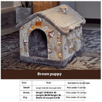 Galuxia Foldable Dog House Pet Cat Bed Winter Dog Villa Sleep Kennel Removable Nest Warm Enclosed Cave Sofa Pets Supplies