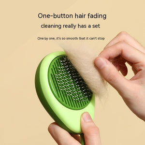Galuxia Cat Brush Hair Remover Cleaning Avocado Shaped Dog Grooming Tool Pet Combs Brush Stainless Steel Needle Pet Cleaning Care