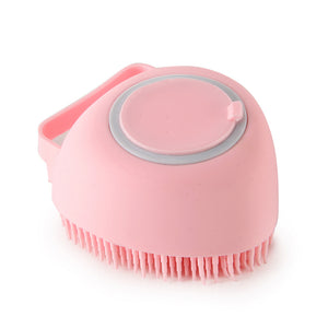 Galuxia Silicone Dog Bath Massage Gloves Brush Pet Cat Bathroom Cleaning Tool Comb Brush For Dog Can Pour Shampoo Dog Grooming Supplies