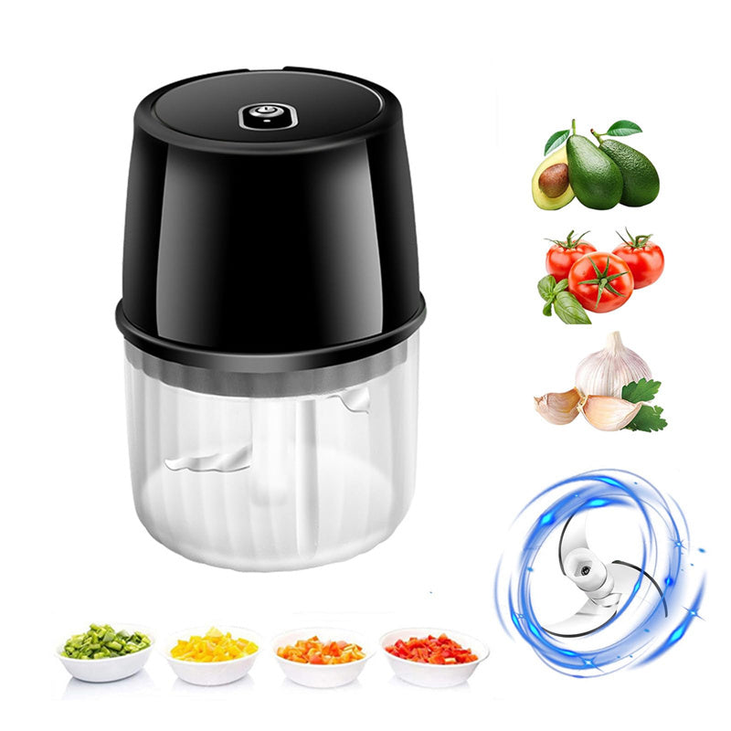 Galuxia USB Rechargeable Electric Garlic Press Portable Wireless Food Chopper Mini Complementary Food Mixer Kitchen Gadgets