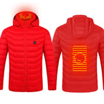 Galuxia New Heated Jacket Coat USB Electric Jacket Cotton Coat Heater Thermal Clothing Heating Vest Men's Clothes Winter