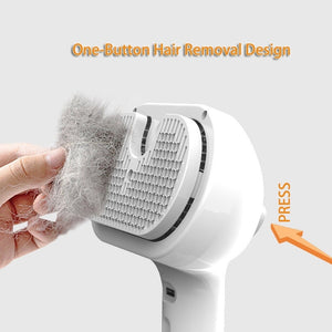 Galuxia Pet Comb Self Cleaning Pets Hair Remover Brush For Dogs Grooming Tools Dematting Comb Built-in Mist Humidifier Pet Products