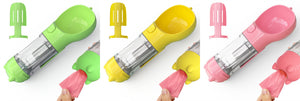 Galuxia Pet Water Bottle Feeder Bowl Garbage Bag Storage Portable Pet Outdoor Travel 3 In 1 Dog Water Bottle