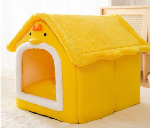 Galuxia Foldable Dog House Pet Cat Bed Winter Dog Villa Sleep Kennel Removable Nest Warm Enclosed Cave Sofa Pets Supplies