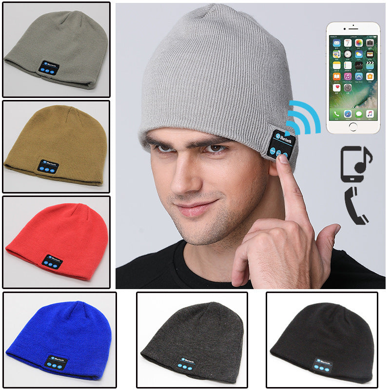Galuxia European And American Outdoor Wireless Headset Knitted Hat Multifunctional Music Hat