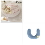 Galuxia 2 In 1 Dog And Cat Bed Pet Winter Bed Round Plush Warm Bed House Soft Long Plush Pets Bed Pet Products