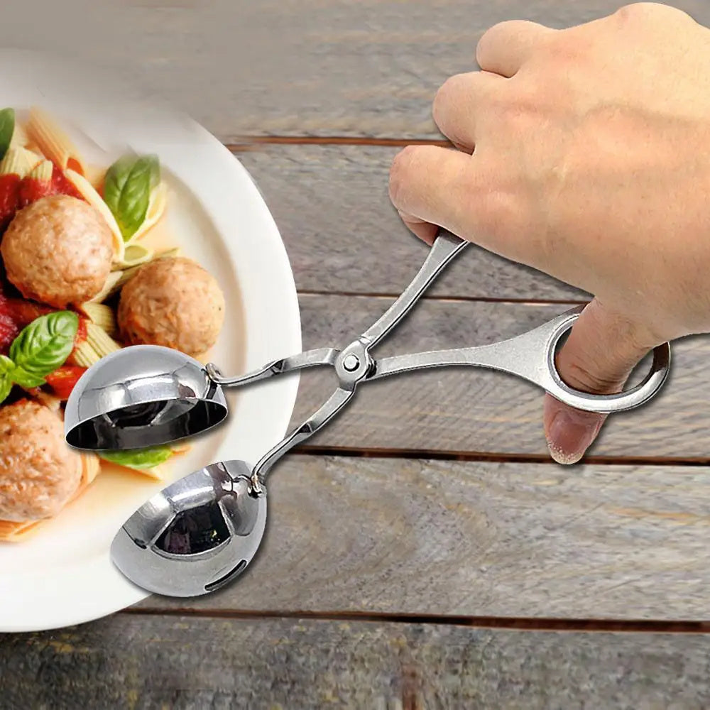 Galuxia Meatball Maker Tool Clip Fish Meat Rice Ball Making Mold Tools Stainless Steel Meat Baller Tongs Kitchen Gadgets