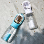 Galuxia Portable Cat Dog Water Bottle Food Feeder Drinker Poop Dispenser 3 In 1 Leak-proof Multifunctional Dog Water Bottle Pet Products