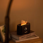 Galuxia Factory Price Flame Humidifier Aroma Diffusers Machine Home Bedroom Silent Essential Oil Flame Aroma Diffuser