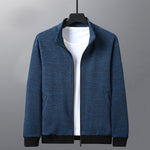 Galuxia Dad Wears A Jacket With A Stand-up Collar And A Casual Jacket