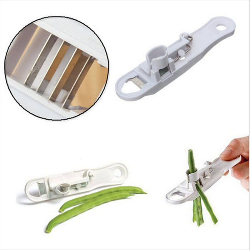 Galuxia Green Bean Slicer Cutter Cut Fruit Vegetable Stringer Peeler Remover For Easy Kitchen Gadgets Cozinha Kitchen Accessories