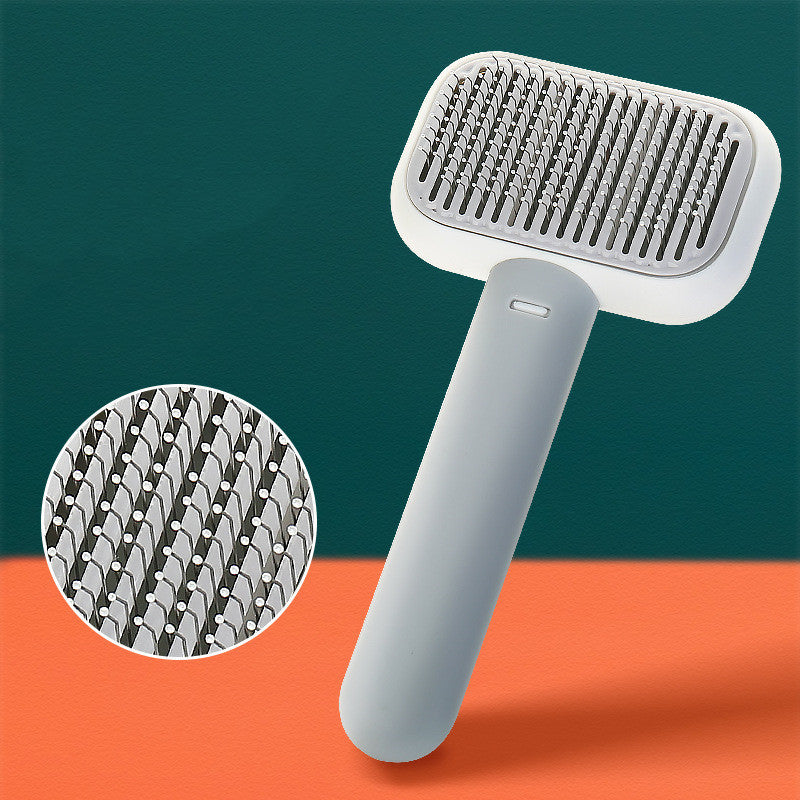 Galuxia New Pet Cat Dog Hair Brush Hair Massage Comb Open-Knot Brush Grooming Cleaning Tool Stainless Steel Comb