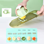 Galuxia Multifunction Transparent Vegetable Cutter Steel Blade Potato Slicer Fruit Shred Dicing Blades Carrot Cheese Grater Chopper Kitchen Gadgets