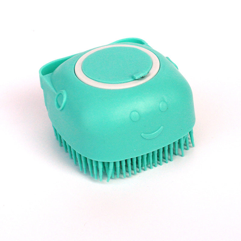 Galuxia Silicone Dog Bath Massage Gloves Brush Pet Cat Bathroom Cleaning Tool Comb Brush For Dog Can Pour Shampoo Dog Grooming Supplies