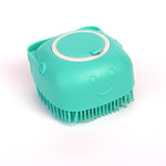 Galuxia Silicone Dog Bath Massage Gloves Brush Pet Cat Bathroom Cleaning Tool Comb Brush For Dog Can Pour Shampoo Dog Grooming Supplies