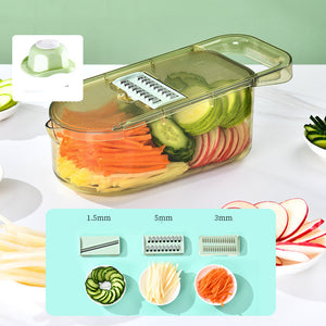 Galuxia Multifunction Transparent Vegetable Cutter Steel Blade Potato Slicer Fruit Shred Dicing Blades Carrot Cheese Grater Chopper Kitchen Gadgets