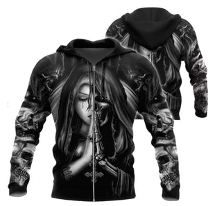Galuxia Halloween Skull Anime 3D Sweatshirt