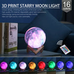 Galuxia LED USB Star Galaxy Moon Lamp Stand Remote 3D Bedroom Night Light USB LED Earth Planet Lamp