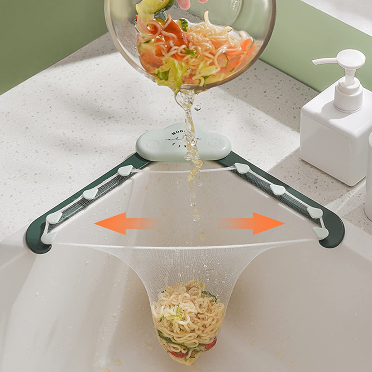 Galuxia Triangular Cloud Sink Drain Rack Kitchen Garbage Filter Screen Dish Washing Sink Leftovers Rice Anti-blocking Kitchen Gadgets