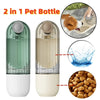 Galuxia 2 In 1 Pet Water Cup Segment Design Green Dog Walking Portable Drinking Cup Dog Feeding Supplies Pet Supplies Dog Walking Water Feeder Pets Products