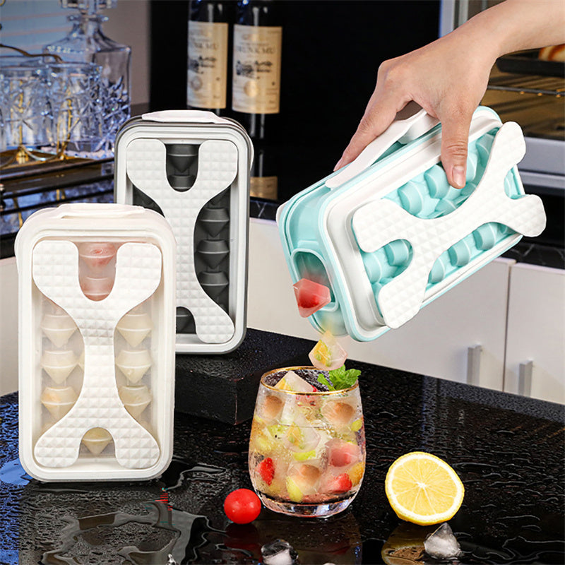 Galuxia 2in1 Portable Silicone Ice Ball Mold Ice Maker Water Bottle Ice Cube Mould Bottle Creative Ice Ball Diamond Curling Summer Kitchen Gadgets