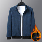 Galuxia Dad Wears A Jacket With A Stand-up Collar And A Casual Jacket