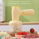 Galuxia 2 In 1 Electric Garlic Chopper USB Rechargeable Vegetable Chili Meat Ginger Masher Handheld Multipurpose Kitchen Gadgets