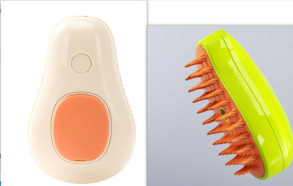 Galuxia Steamy Cat Brush Cat Dog Grooming Comb Electric Self Cleaning Steam Cat Brush For Massage Avocado Shape Pet Spray Cat Grooming
