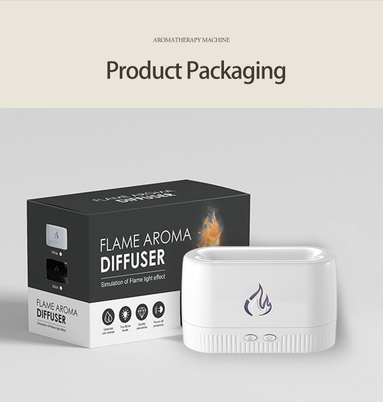 Galuxia Factory Price Flame Humidifier Aroma Diffusers Machine Home Bedroom Silent Essential Oil Flame Aroma Diffuser