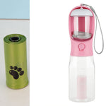 Galuxia Portable Cat Dog Water Bottle Food Feeder Drinker Poop Dispenser 3 In 1 Leak-proof Multifunctional Dog Water Bottle Pet Products