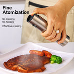 Galuxia Fuel Spray Can Household Kitchen Supplies Artifact Stainless Steel Oil Injection Bottle Spice Bottle Spray Press Type Barbecue Oil Bottle Kitchen Gadgets