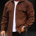 Galuxia Coat Men Polo Collar Top Men Fashion Work Clothes