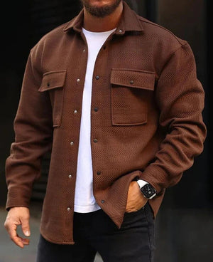 Galuxia Coat Men Polo Collar Top Men Fashion Work Clothes