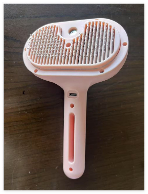 Galuxia Pet Comb Self Cleaning Pets Hair Remover Brush For Dogs Grooming Tools Dematting Comb Built-in Mist Humidifier Pet Products