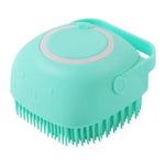 Galuxia Silicone Dog Bath Massage Gloves Brush Pet Cat Bathroom Cleaning Tool Comb Brush For Dog Can Pour Shampoo Dog Grooming Supplies