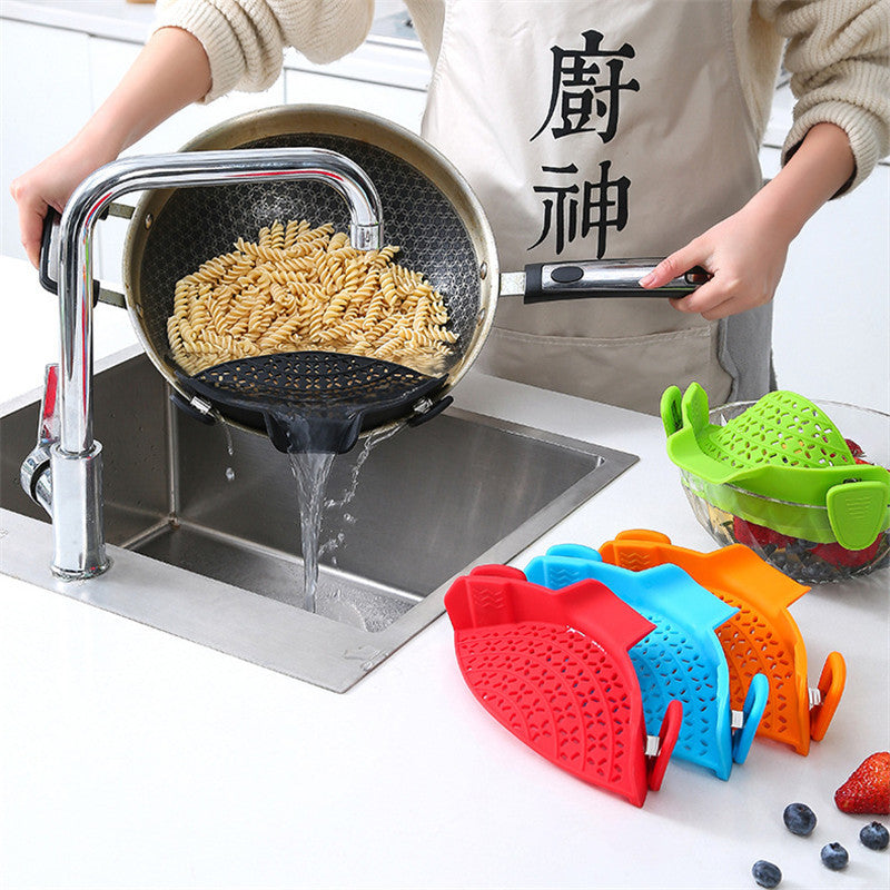Galuxia Kitchen Gadgets Silicone Pot Side Drain Stopper