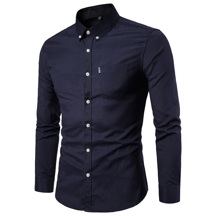 Galuxia Men S Shirts Korean Men Slim Long Sleeve Dress Shirt