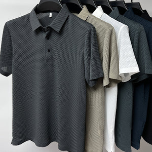 Galuxia Mesh Ice Silk Short Sleeve T-shirt Mens Clothing