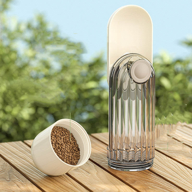 Galuxia 2 In 1 Pet Water Cup Segment Design Green Dog Walking Portable Drinking Cup Dog Feeding Supplies Pet Supplies Dog Walking Water Feeder Pets Products
