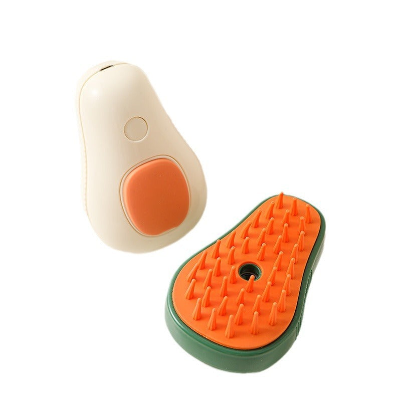 Galuxia Steamy Cat Brush Cat Dog Grooming Comb Electric Self Cleaning Steam Cat Brush For Massage Avocado Shape Pet Spray Cat Grooming